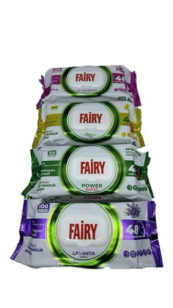 Вологі серветки для прибирання Fairy,100 шт 000115 фото