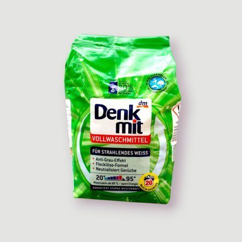 Порошок для прання Denkmit, Для яскраво-білого, Формула засобу для виведення плям, 20 прань, 1,35 кг 267 фото