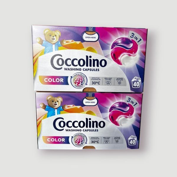 Капсули для прання кольорових речей Coccolino Care Color 40 шт 80 фото