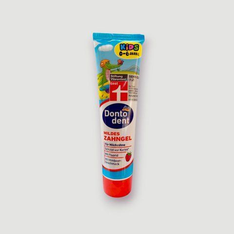 Зубна паста гель Dontodent Kids 0-6 років для молочних зубiв 100мл. Німеччина 275 фото