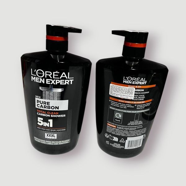 Гель для душу L'Oreal Paris Men Expert 5in1 Total Clean 1 л 00046 фото